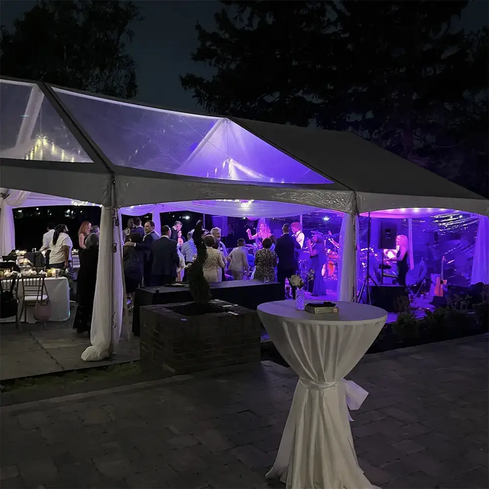LED lighting rental for graduation party tents