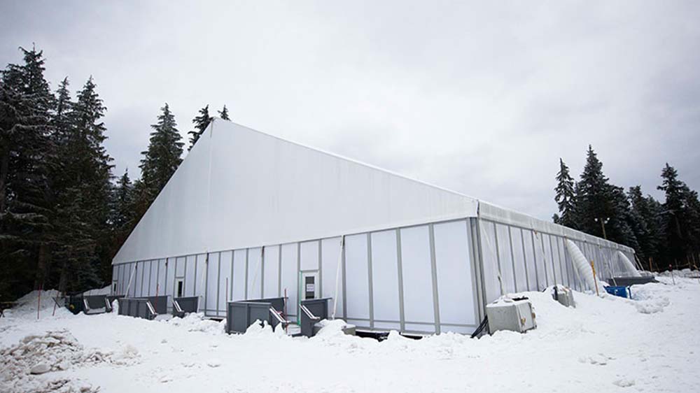 Construction site structure tent rental for industrial shelters