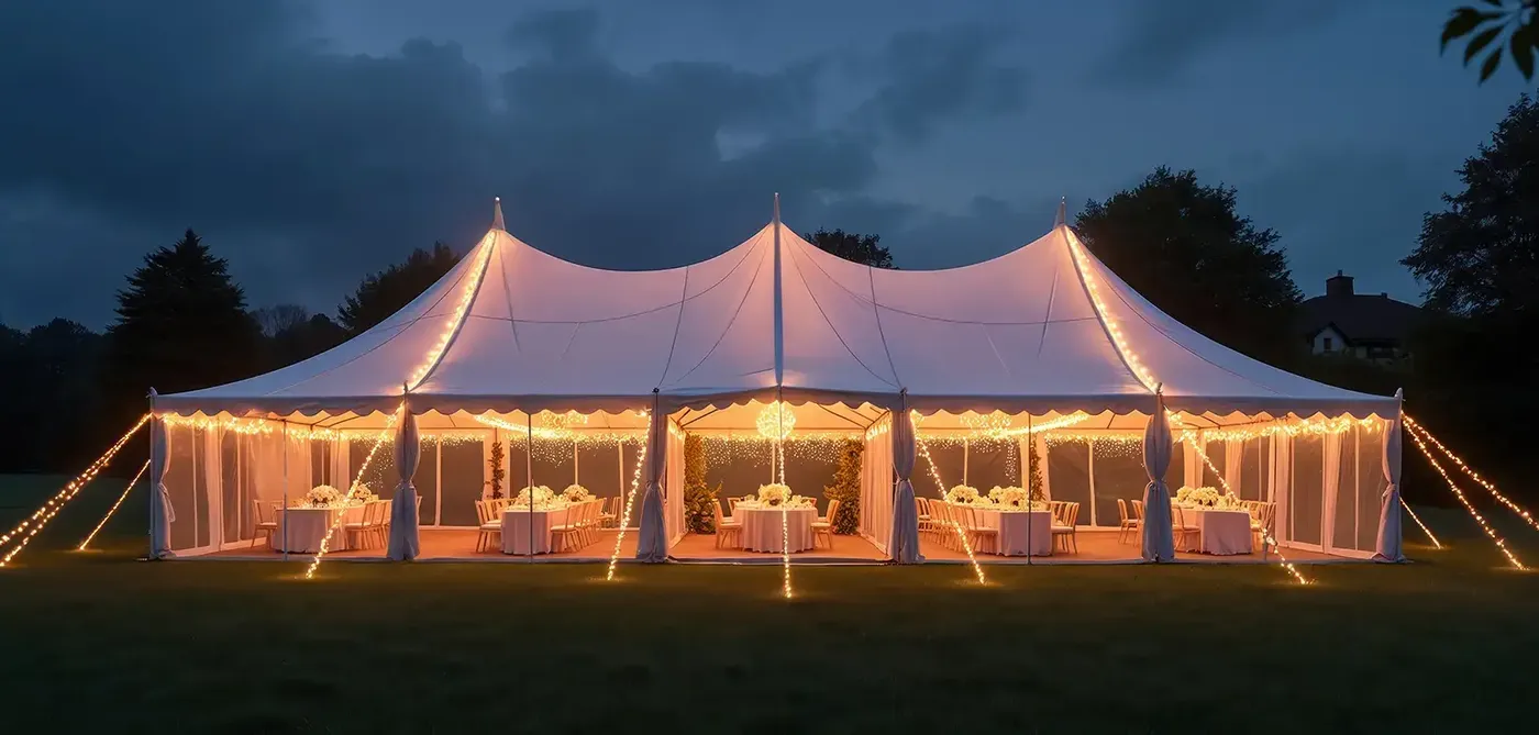 LED Tent Lighting Rental in Michigan - 1