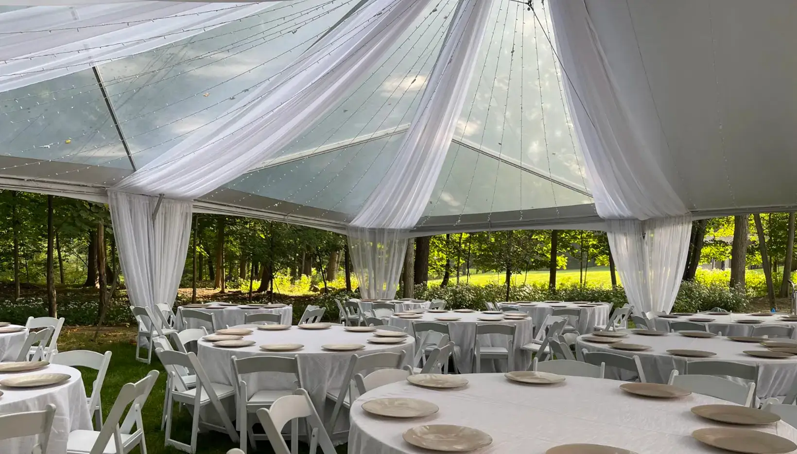 Large Frame Tents available for rent in Michigan from Knights Tent & Party Rental