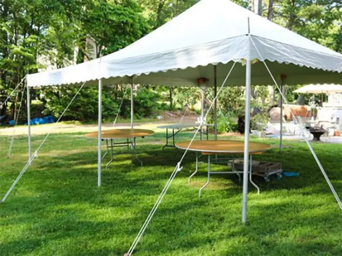 Small pole tent rental comparison for events in Southeast Michigan