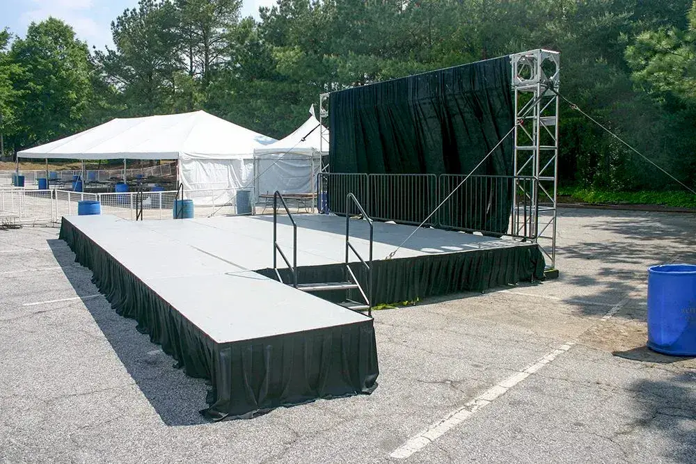 Stage rental and professional setup for festival events and performances
