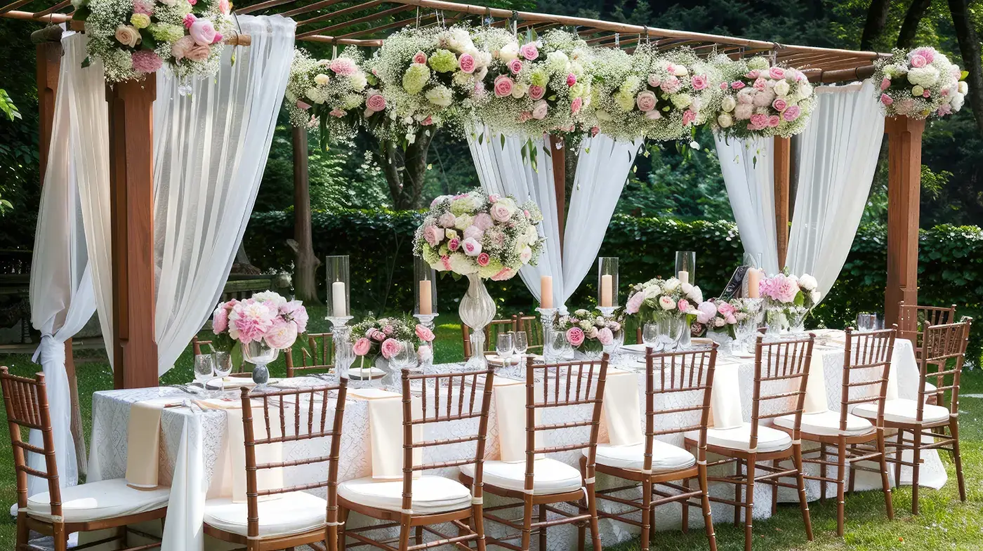 Table skirt and runner rental in Oakland County Michigan