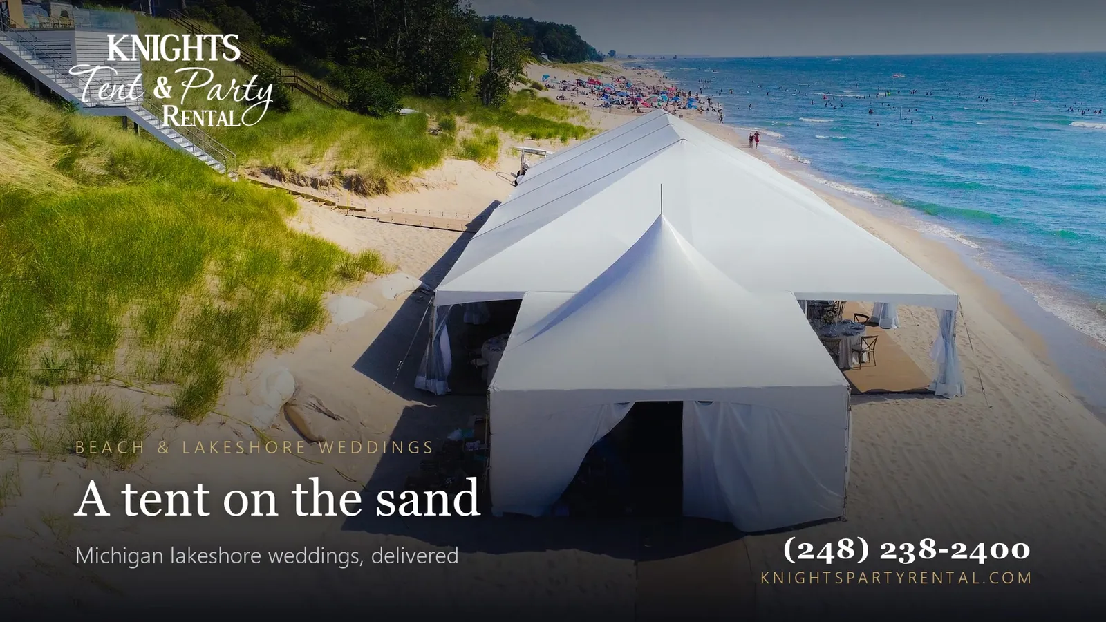 Frame Tent Wedding on the Michigan Lakeshore