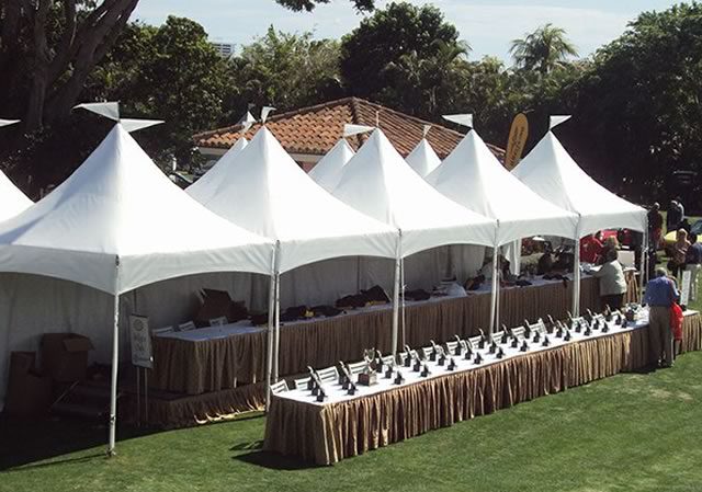 Fair 10 x 10 Frame Tent High Peak Rental Booths