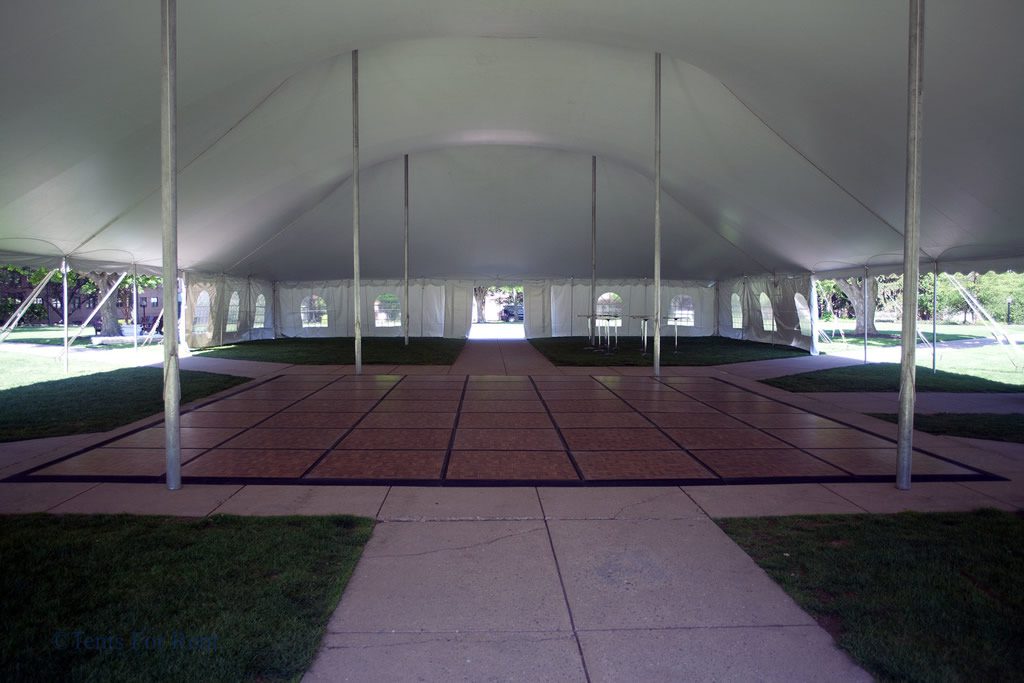 60ft Wide Pole Tent Dance Floor
