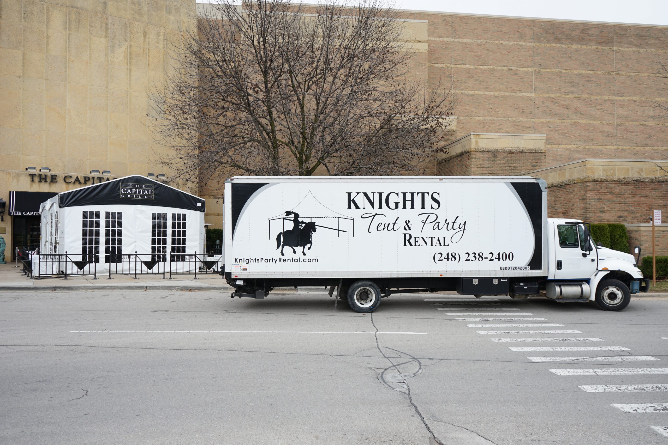Knight's Tent and Party Rental Truck