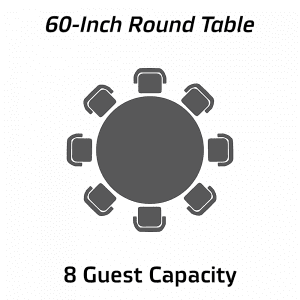 60" Round Table Capacity