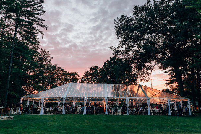 Clear Top Tent Wedding