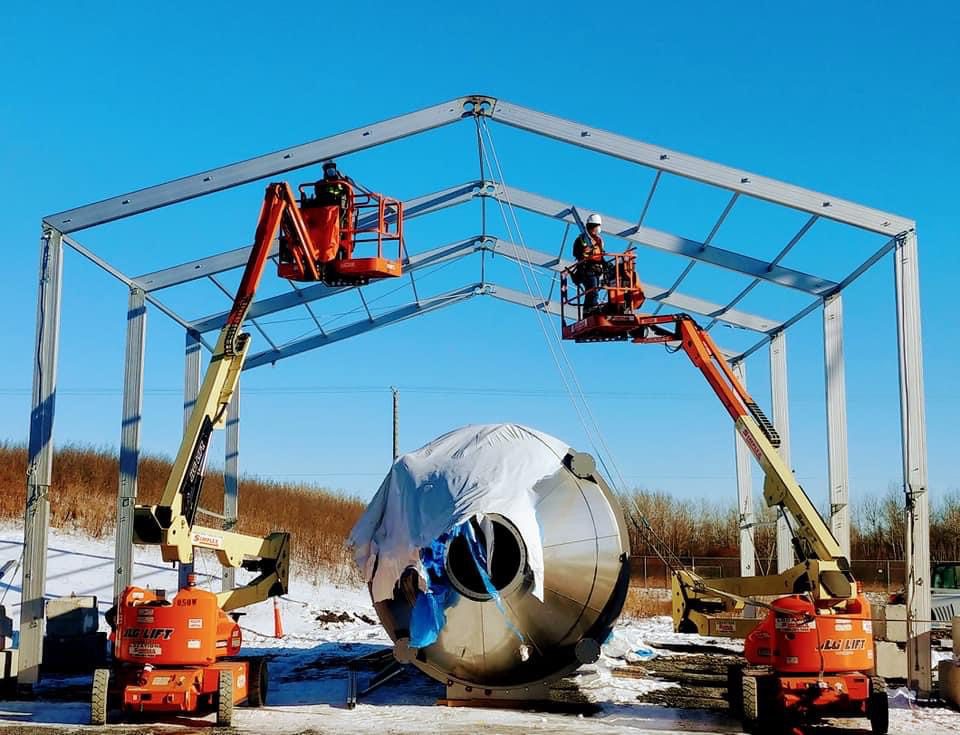 Structure Tent Setup winter