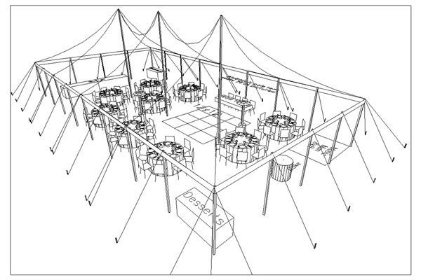 30x60 Pole Tent - Knights Tent Rental