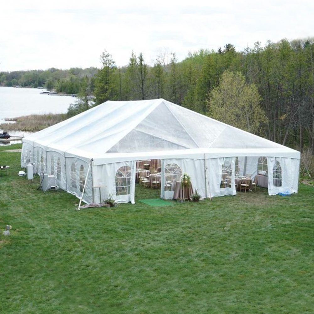 Clear top outlet tent