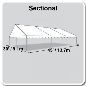 30x45 JumboTrac Lite Gable Frame Tent