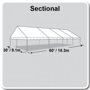 30x60 JumboTrac Lite Gable Frame Tent