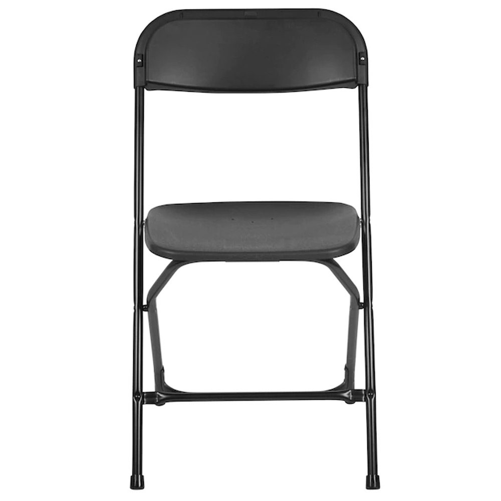 black-standard-folding-chair-front