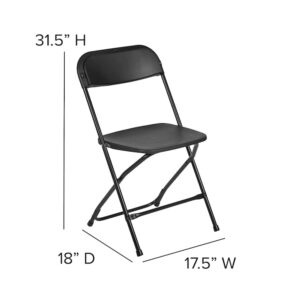 black-standard-folding-chair-measurements