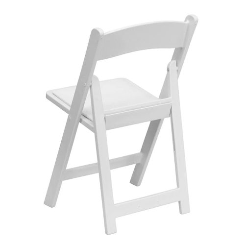 Padded White Folding Garden Chairs Knights Tent & Party Rental