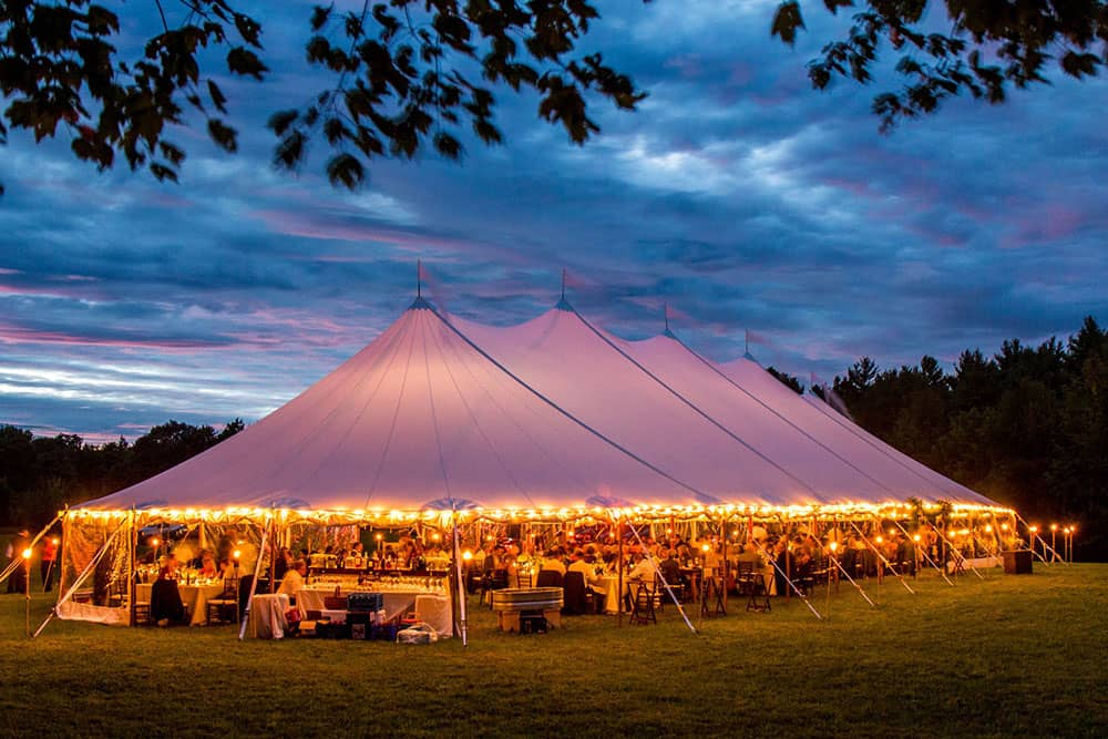 Dryden sailcloth tent