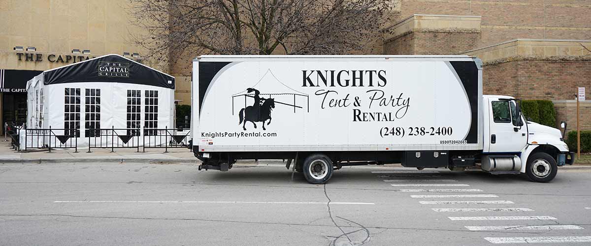 Knight's Tent & Party Rental Truck
