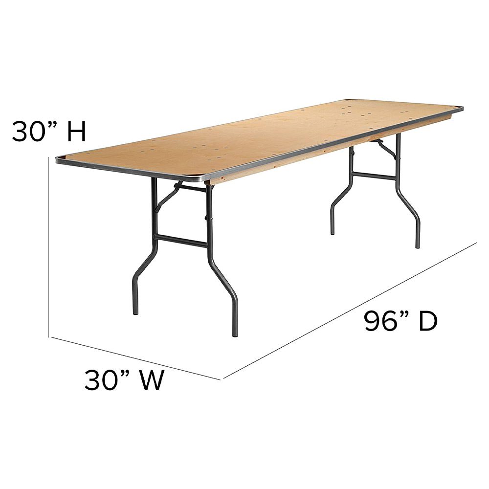 8' Banquet Table Knights Tent Rental