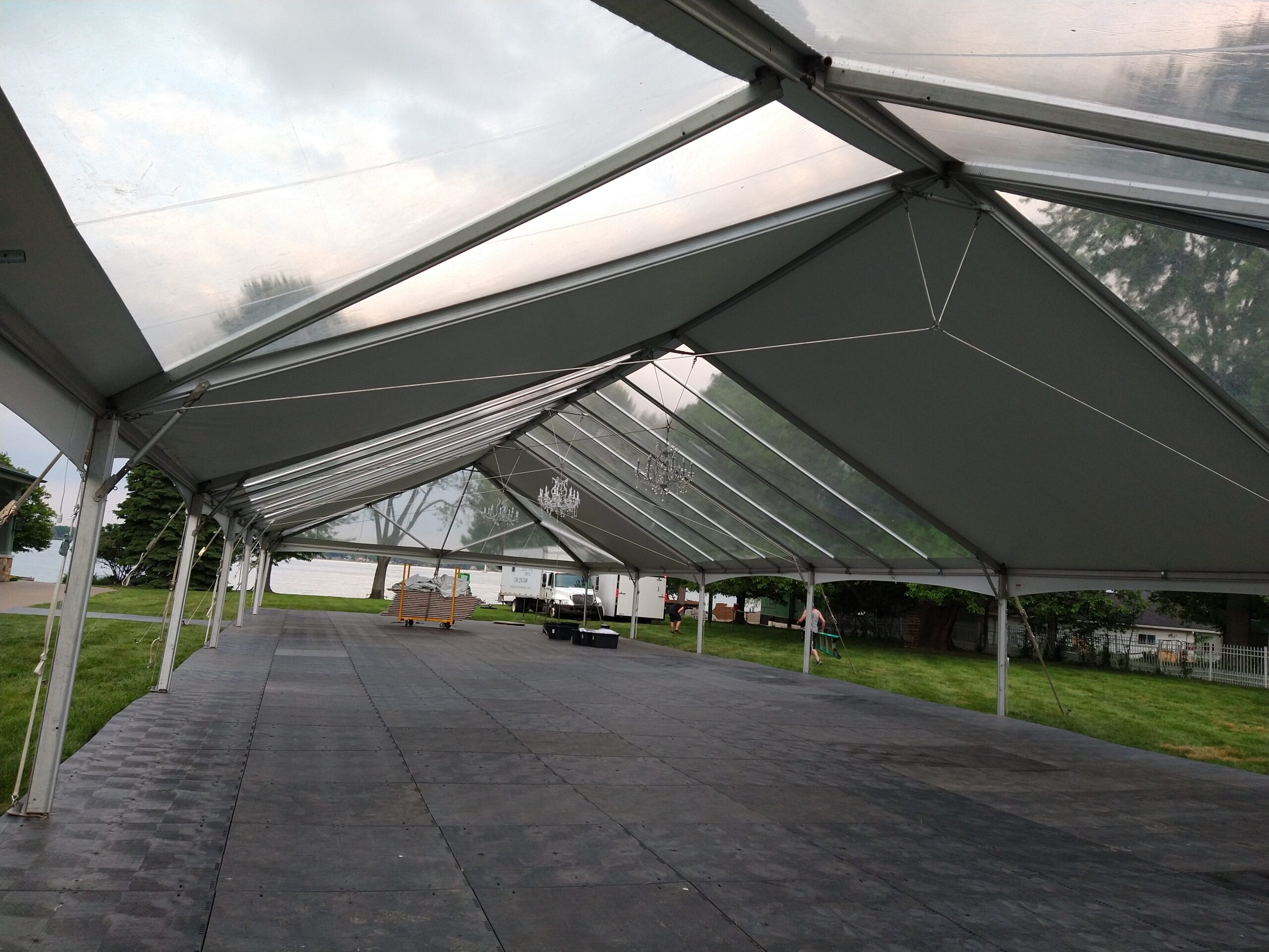 structure tent commercial corporate flooring