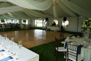 wedding tent dancefloor