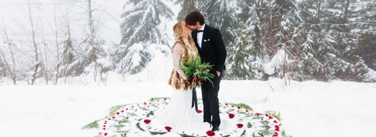 Winter Wedding Couple