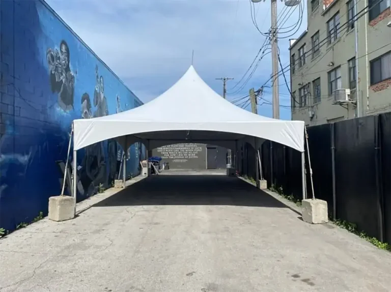 Small Frame Tent Rentals with High Peaked Fairy Tale roofs Market Tents for Rent