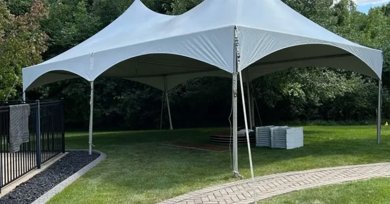 small frame high peak party tents for rent in south east michigan